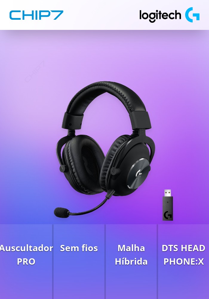 Headset Logitech G Series G PRO X Wireless Lightspeed Gamin