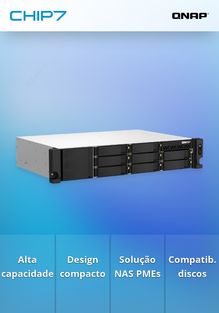 8-BAY SHORT-DEPTH RACKMOUNT NAS