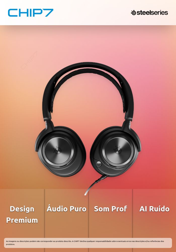 Headset SteelSeries Arctis Nova Pro Preto