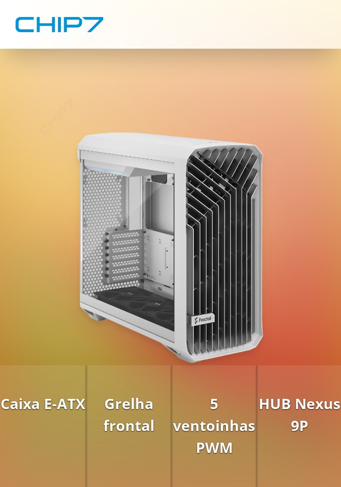 Caixa E-ATX Fractal Design Torrent White Tempered Glass