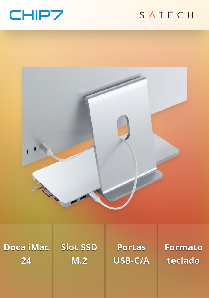 Satechi - USB-C Slim Dock for 24 iMac (silver)