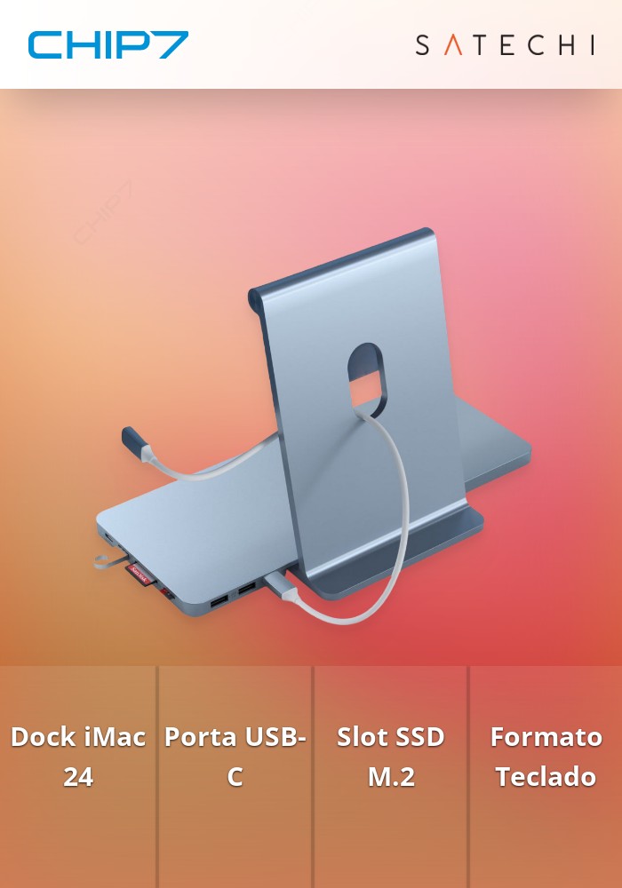 Satechi - USB-C Slim Dock for 24 iMac (blue)