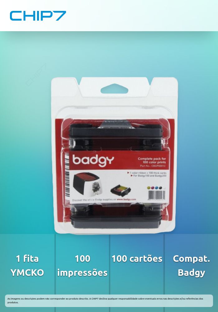 Evolis - Badgy consumable pack for 100 color prints