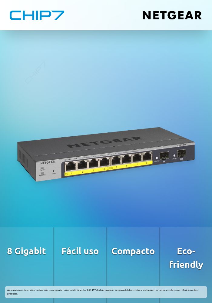 -SWITCH 8P GE SMART NO GESTIONABLE