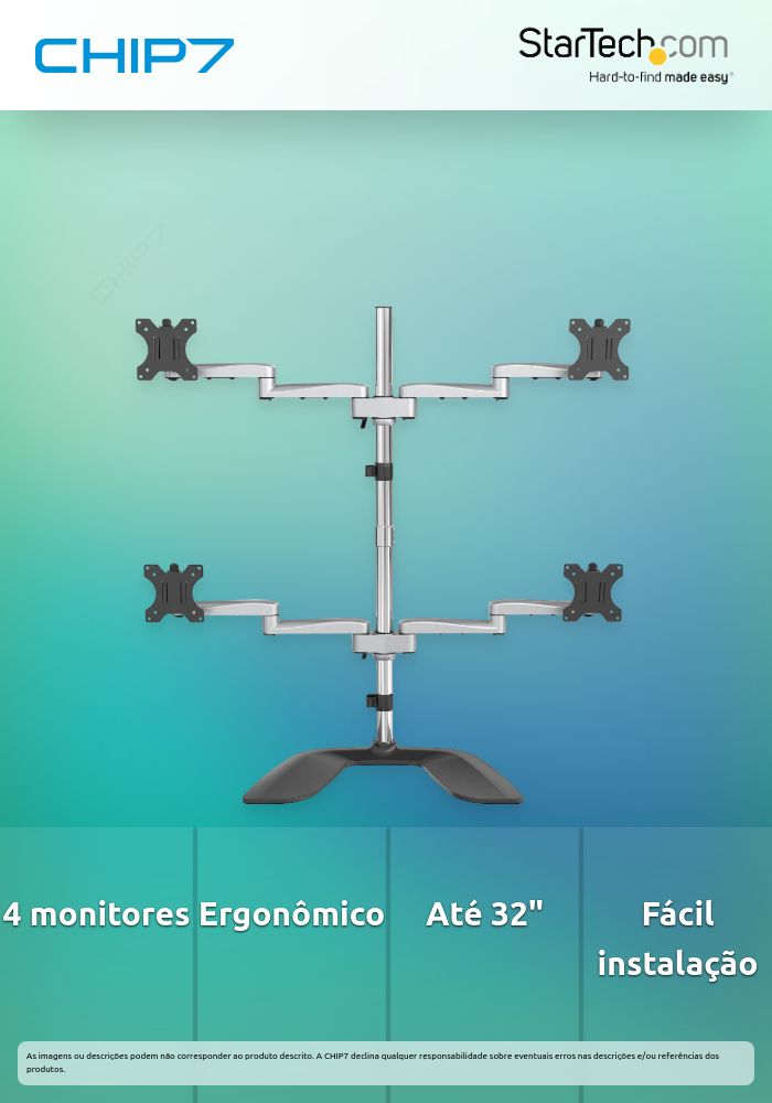 BASE SOPORTE PARA 4 MONITORES