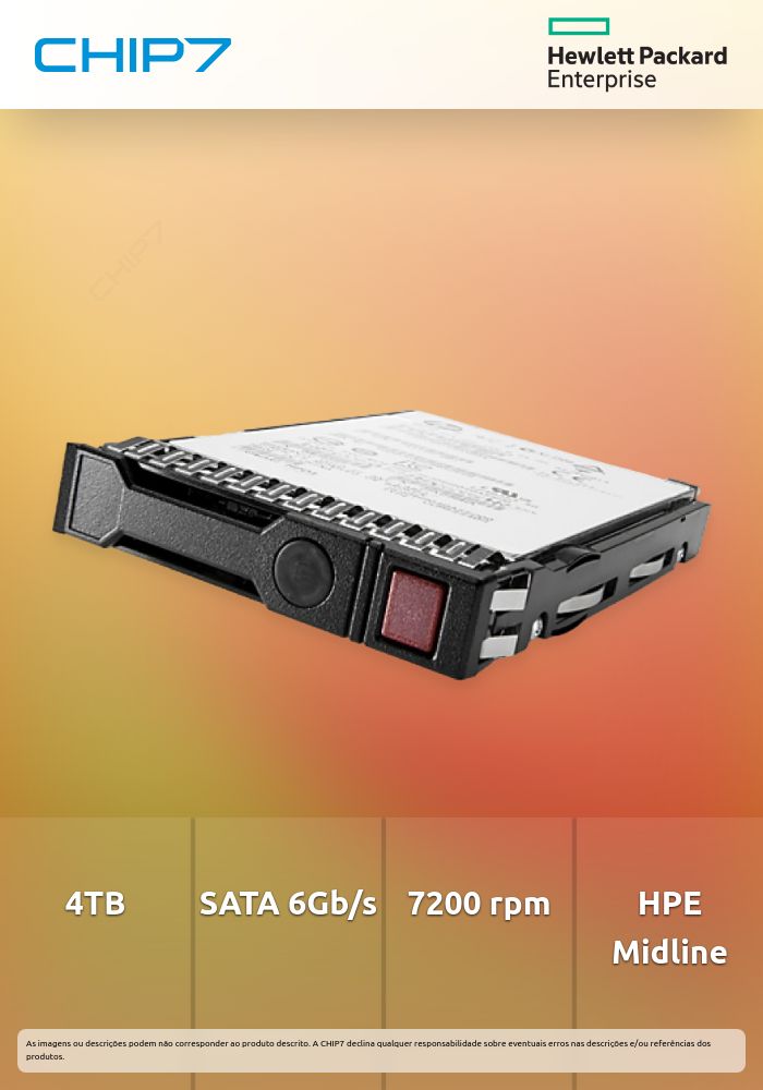 HPE Midline - Disco rígido - 4 TB - interna - 3.5