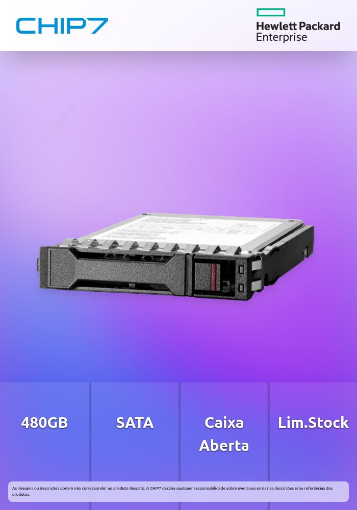 HPE 480GB SATA MU SFF BC MV SSD  - preço válido p/ unidades faturadas até 7 de maio ou fim de stock