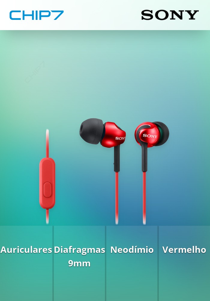 Auriculares Sony MDR-EX110APR Vermelho