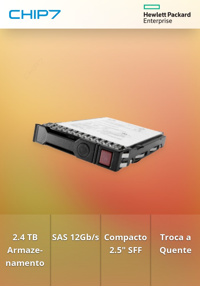 HPE Enterprise - Disco rígido - 2.4 TB - intercambiável a quente - 2.5