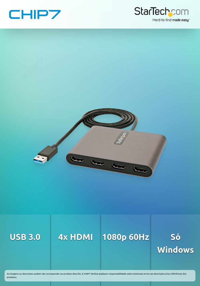 ADAPTADOR USB 3.0 A 4X HDMI