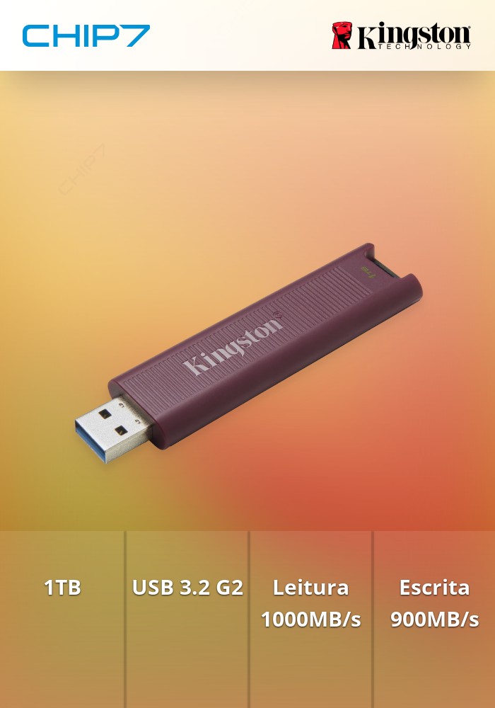 1TB DataTraveler Max Type-A 1000R/900W USB 3.2 Gen 2