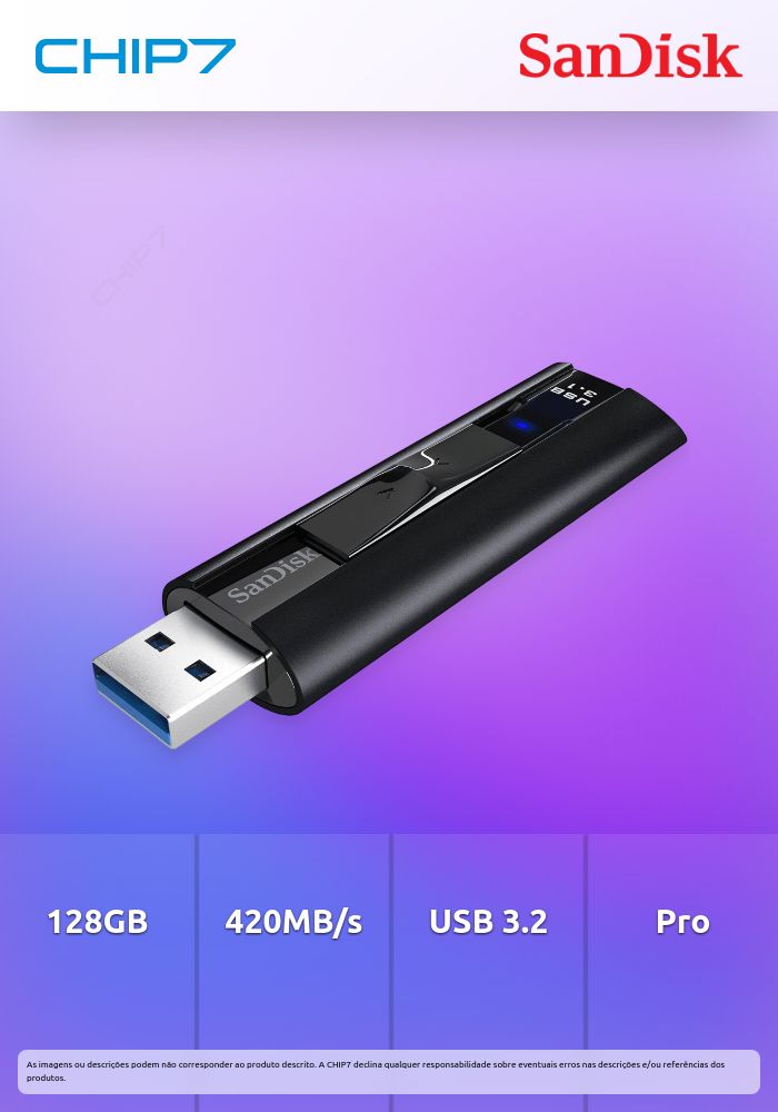 Pen SanDisk Cruzer Extreme Pro 128GB USB3.2