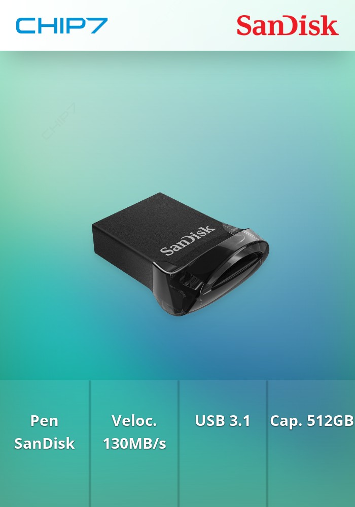 Pen SanDisk Ultra Fit 512GB USB3.1