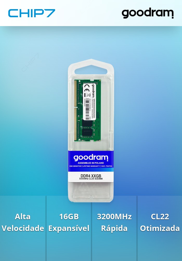 DDR4 16GB 3200MHz CL22 SODIMM