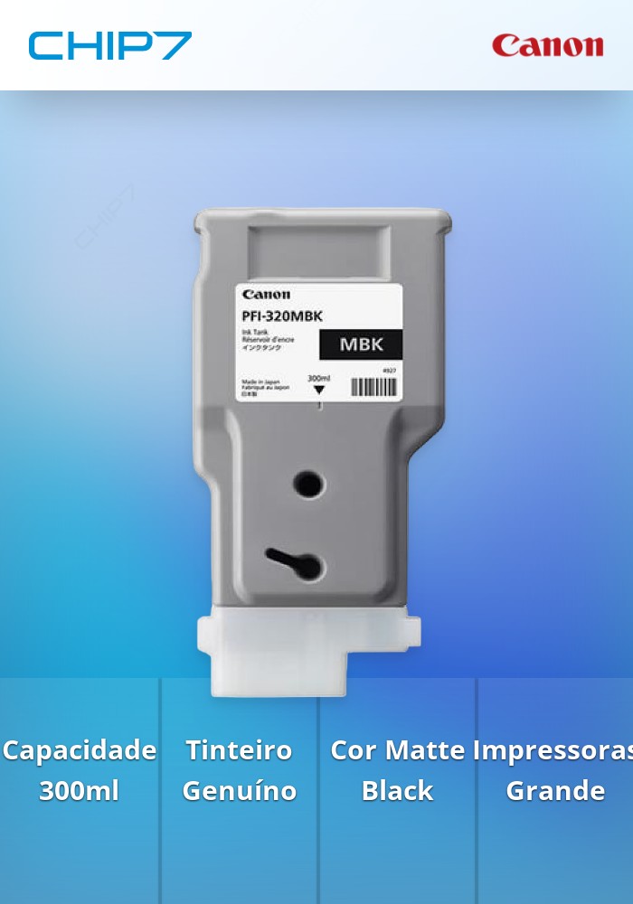 Tinteiro PFI-320 de 300 ml Matte Black