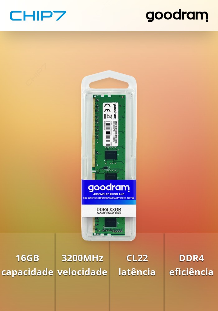 DDR4 16GB 3200MHz CL22 DIMM