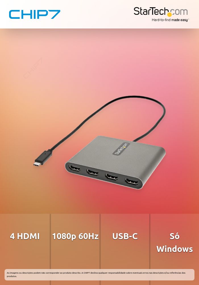 ADAPTADOR USB-C A 4X HDMI