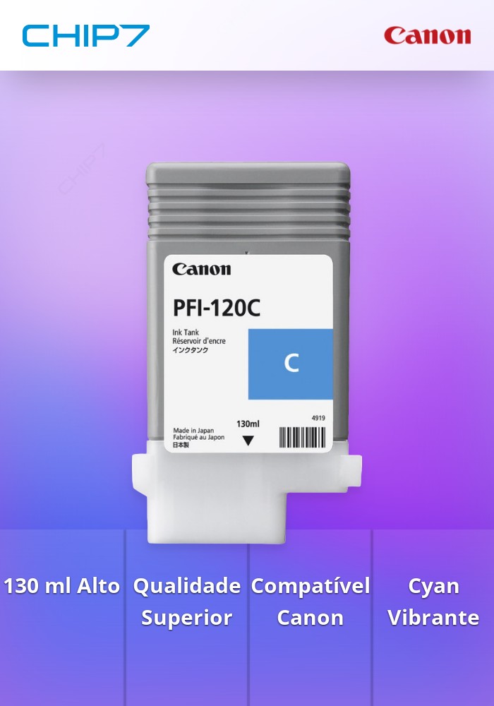 Tinteiro PFI-120 de 130 ml Cyan
