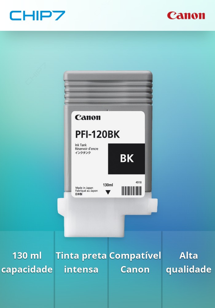 Tinteiro PFI-120 de 130 ml Black