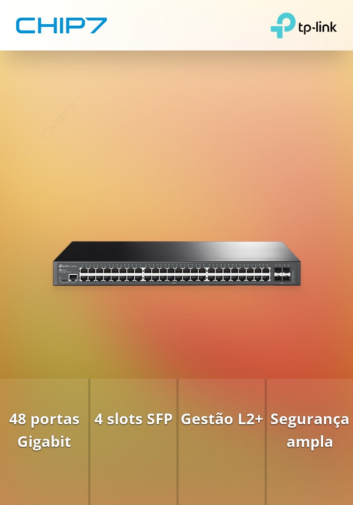 JetStream 48-Port Gigabit L2+ Managed Switch with 4 SFP Slots