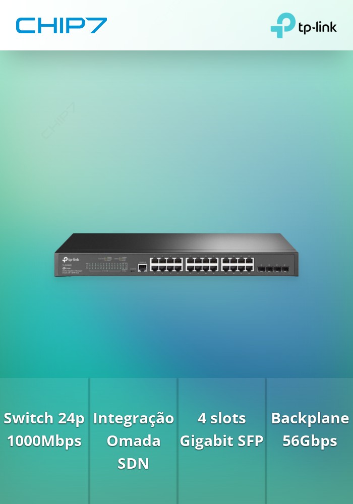SWITCH 24P 1GBPS + 4SFP 1GBPS, TP-LINK TL-SG3428