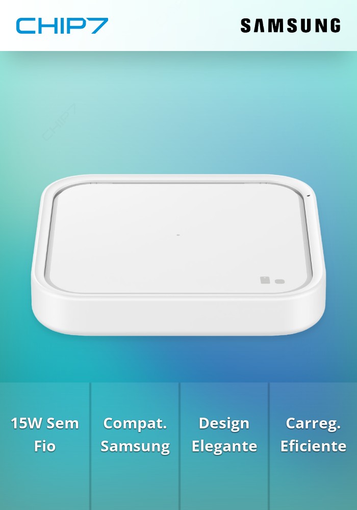 Carregador Wireless Samsung Fast Charger 15W Branco