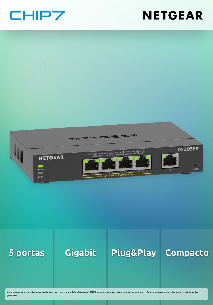 -GIGABIT ETHERNET SWITCH 5 PUERTOS