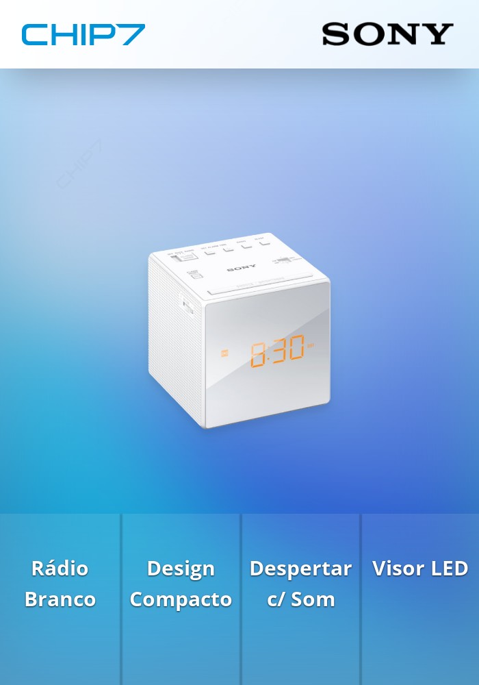 ICF-C1 - Rádio Despertador - Branco