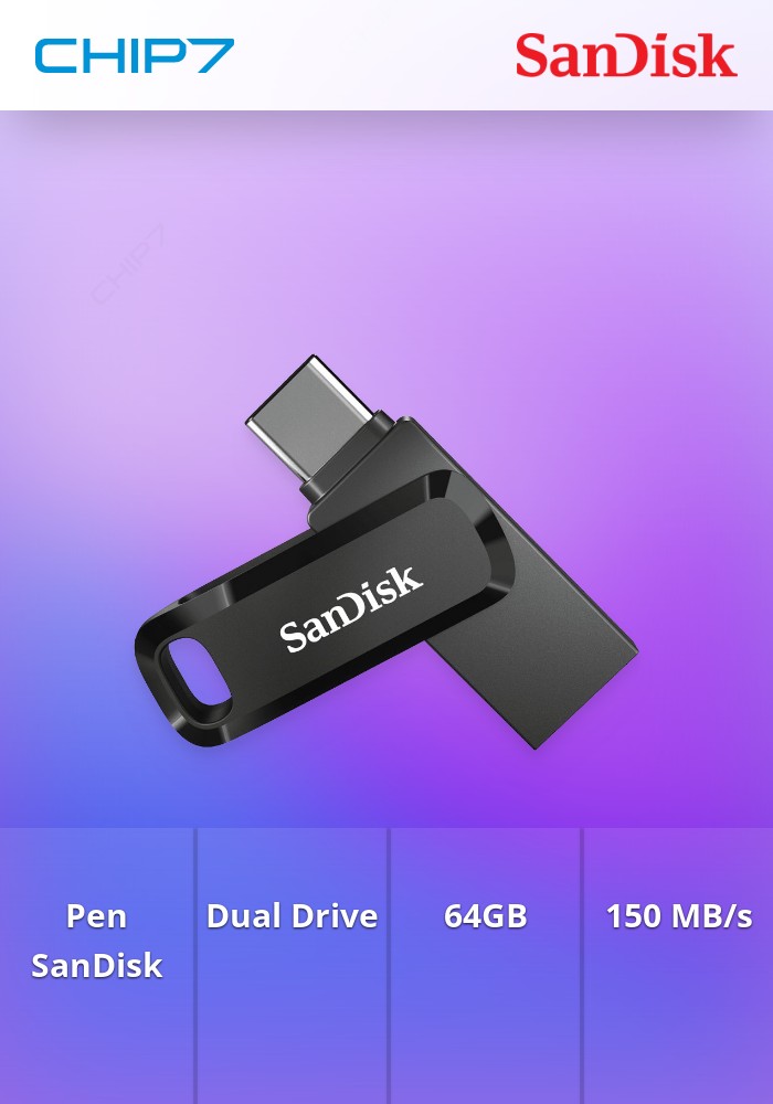 Pen SanDisk Ultra Dual Drive GO 64GB USB3.1 Gen1
