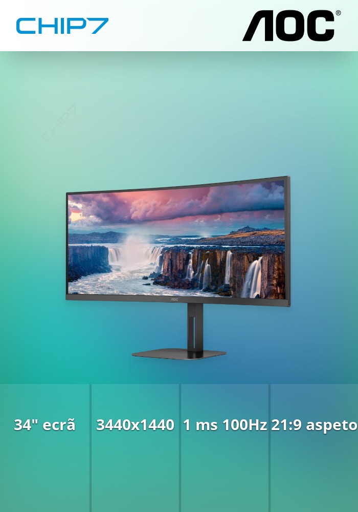AOC MONITOR VA 34IN 21:9 UWQHD MNTR