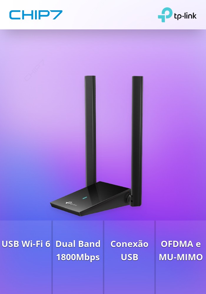 TP-LINK AX1800 HIGH GAIN DUAL BAND WI-FI 6 USB ADAPTER