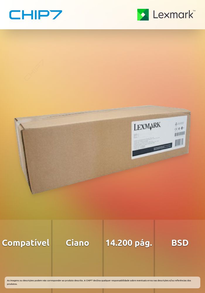 Toner LEXMARK 24B7515 Ciano BSD 14.2K a 5% - XC4342, XC4352