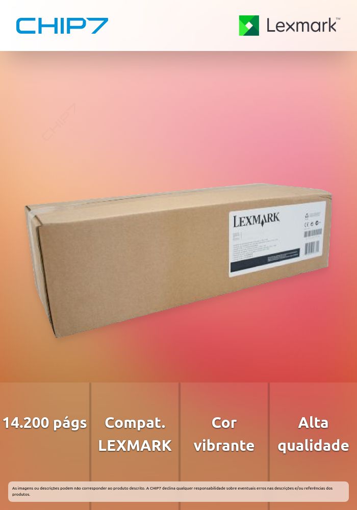 Toner LEXMARK 24B7517 Amarelo BSD 14.2K a 5% - XC4342, XC4352