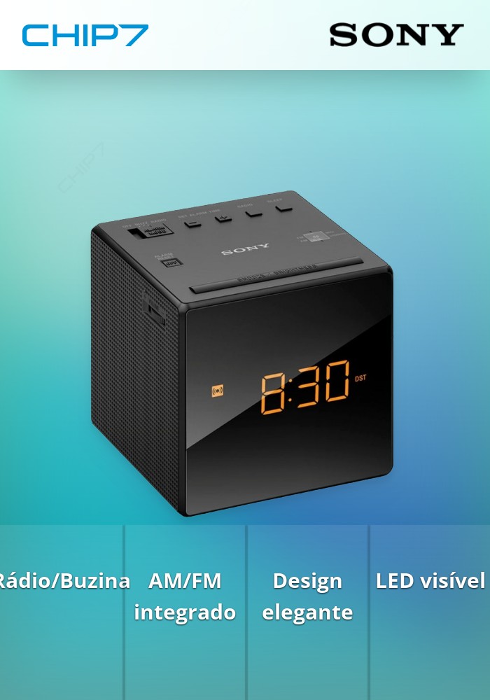 ICF-C1 - Rádio Despertador - Black