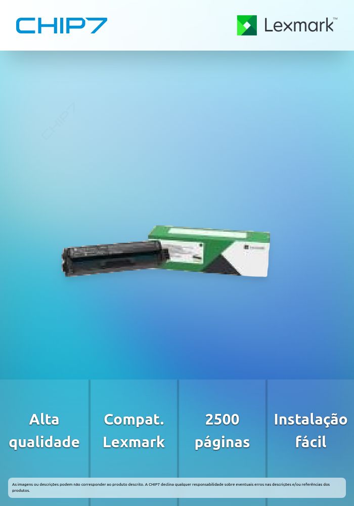 Lexmark 20N20K0 Toner 1 Unidades Preto
