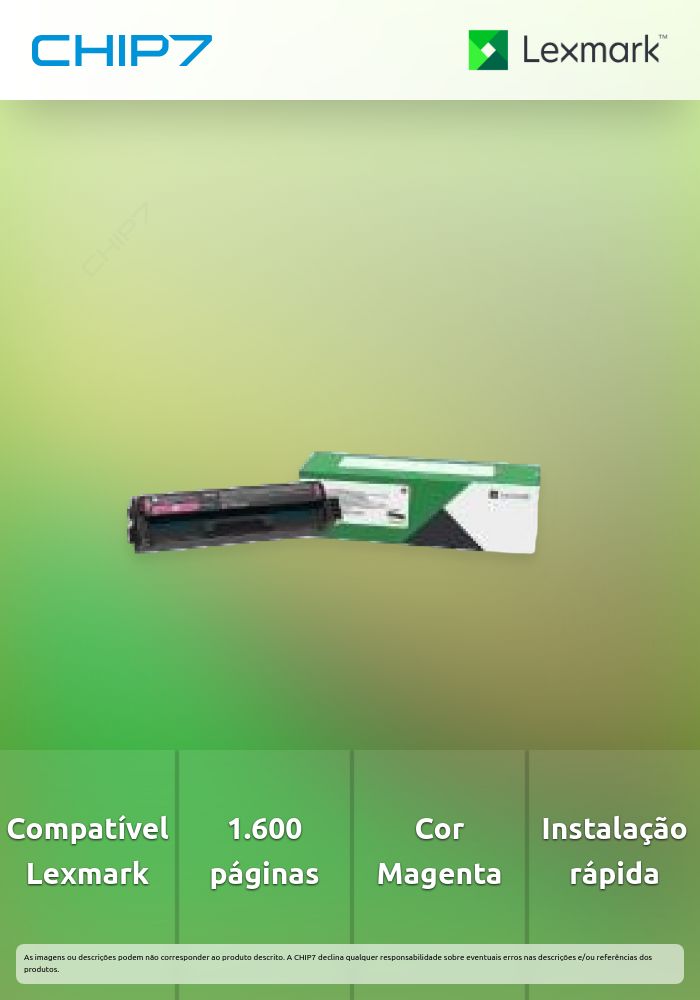 Lexmark 20N20M0 Toner 1 Unidades Magenta