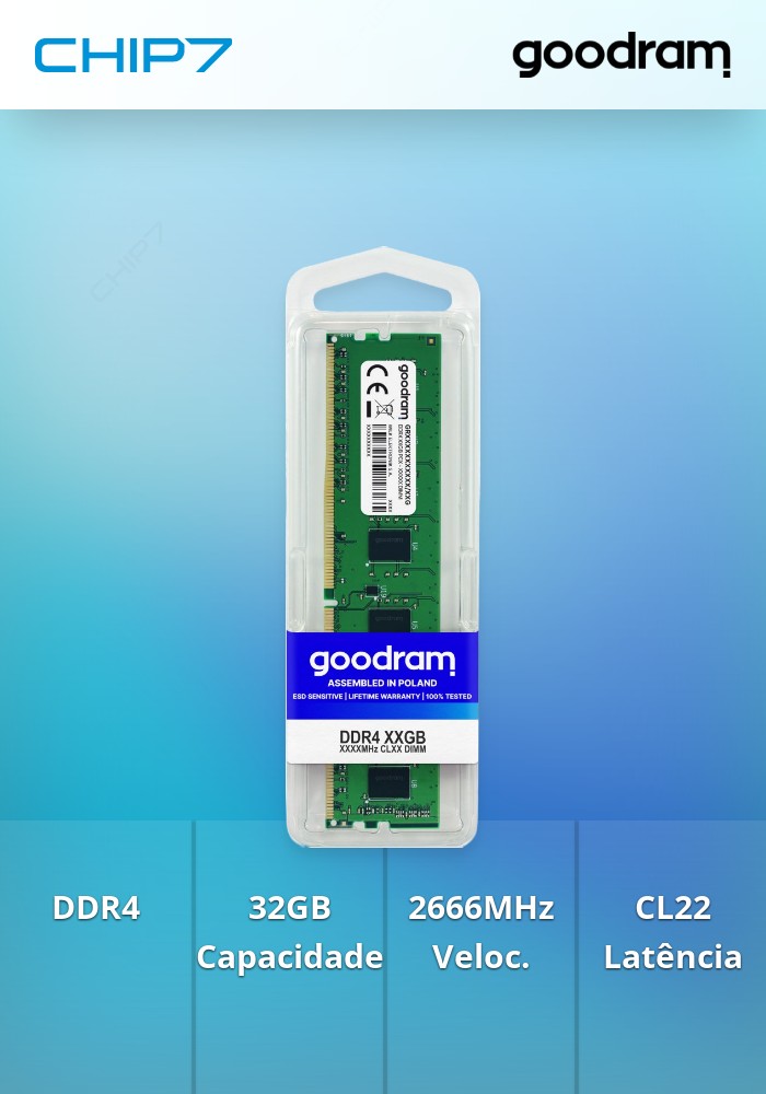 DDR4 32GB 2666MHz CL22 DIMM