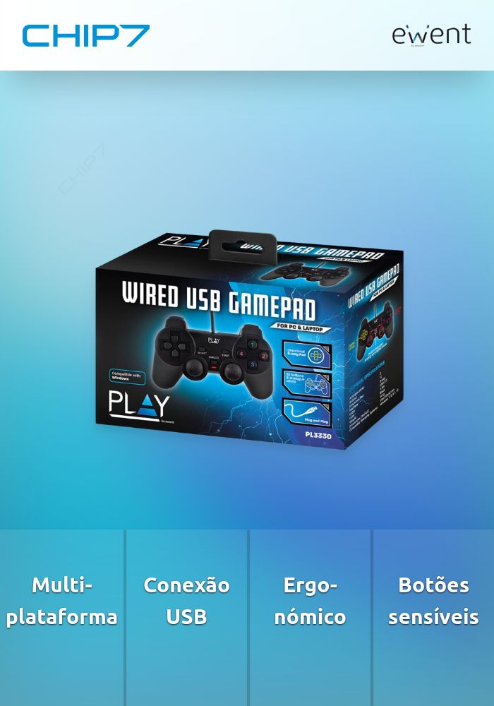 Comando para jogos USB com fios » válido até nova comunicação