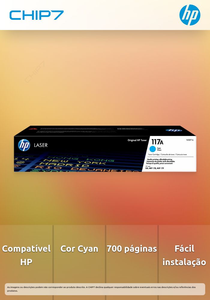 HP 117A Cyan Laser Toner Cartridge