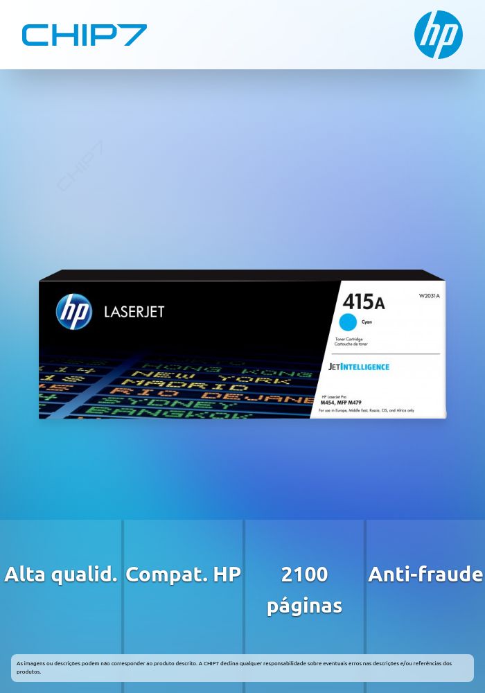 HP 415A CIAN LASERJET TONER CARTR