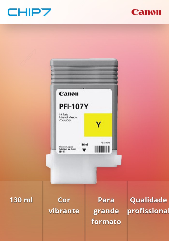 Tinteiro PFI-107 de 130 ml Y (yellow)