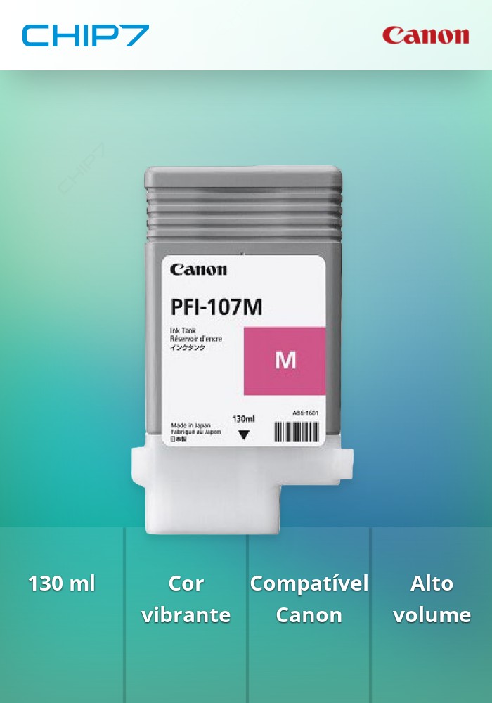 Tinteiro PFI-107 de 130 ml M (magenta)