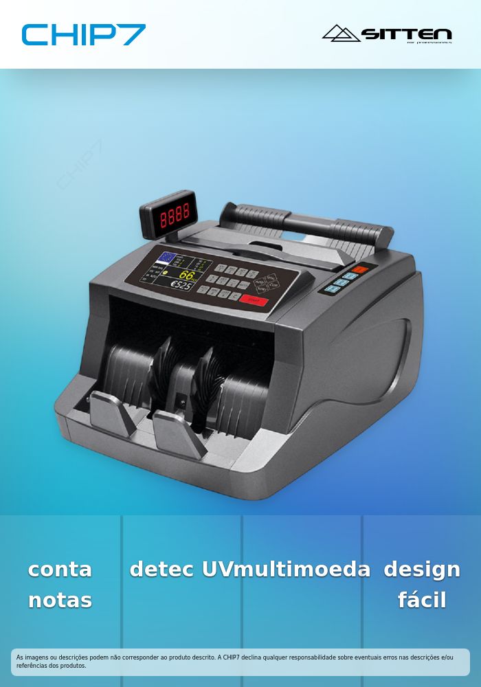 Sitten FMD-5500T - Contador + Detector de notas falsas automático EUROMIX (UV|MG|MT|IR|DD)