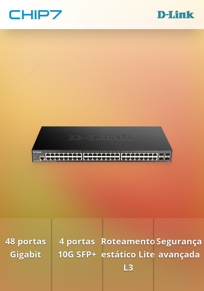 D-LINK 48-PORT GIGABIT SMART MANAGED SWITCH WITH 4X 10G SFP+ PORTS