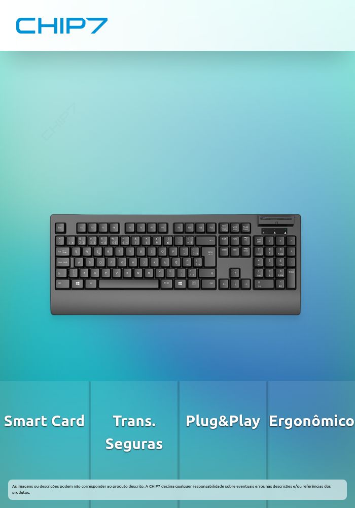 LIFETECH TECLADO C/ LEITOR SMART CARD