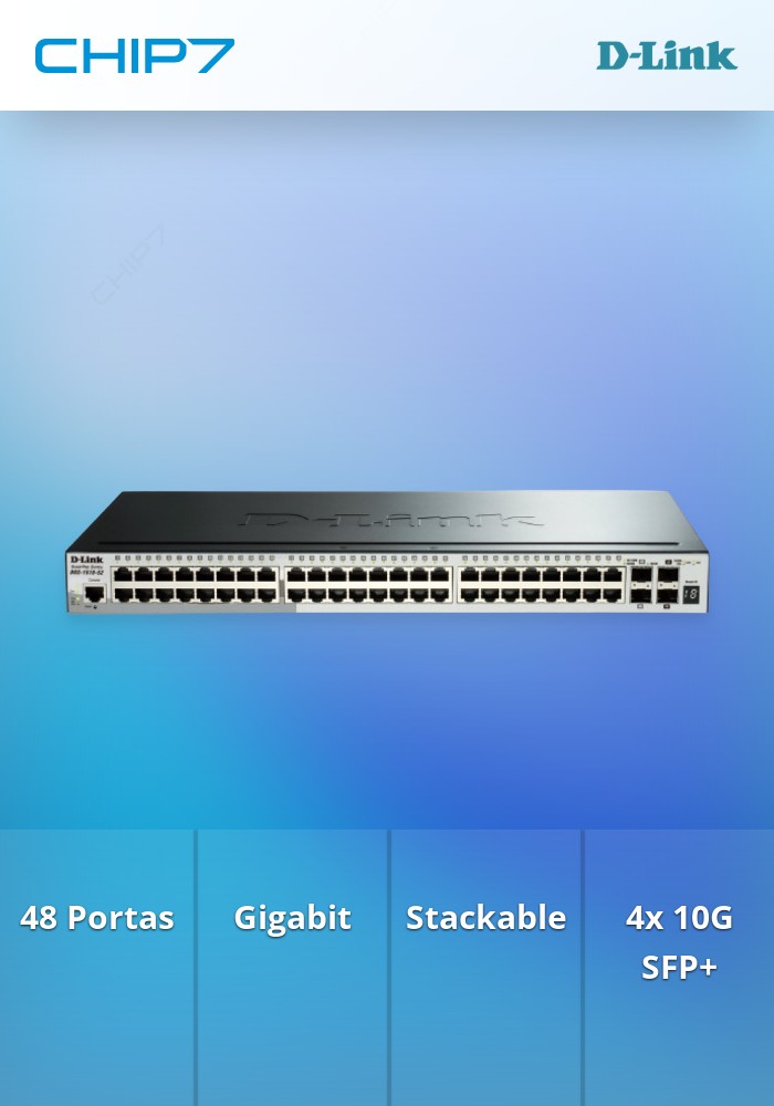 48-Port 10/100/1000 Gigabit Stackable Smart Switch + 4 10G SFP+