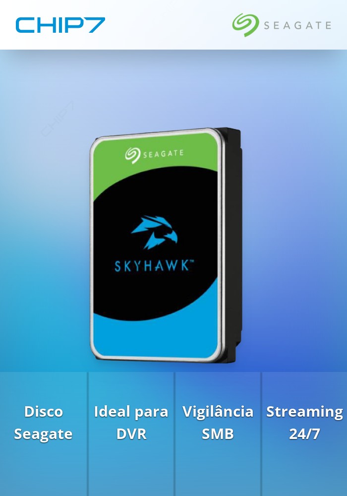 Disco Seagate SkyHawk 4TB 5900rpm 256MB SATA III