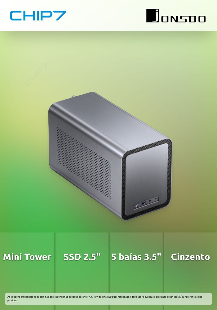 Caixa Mini-ITX Jonsbo N1 Cinzenta