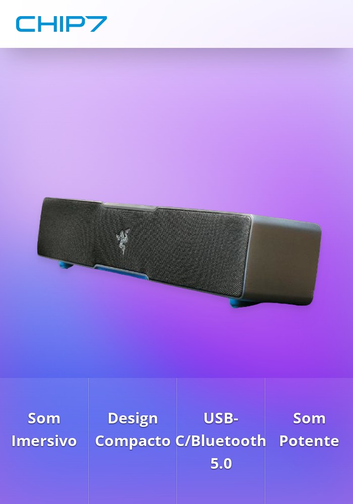 Coluna Soundbar Razer Leviathan V2 X