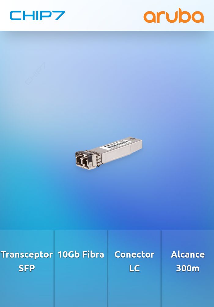 Aruba Instant On 10G SFP+ LC SR 300m OM3 MMF Transceiver  - preço válido p/ unidades faturadas até 7 de maio ou fim de stock
